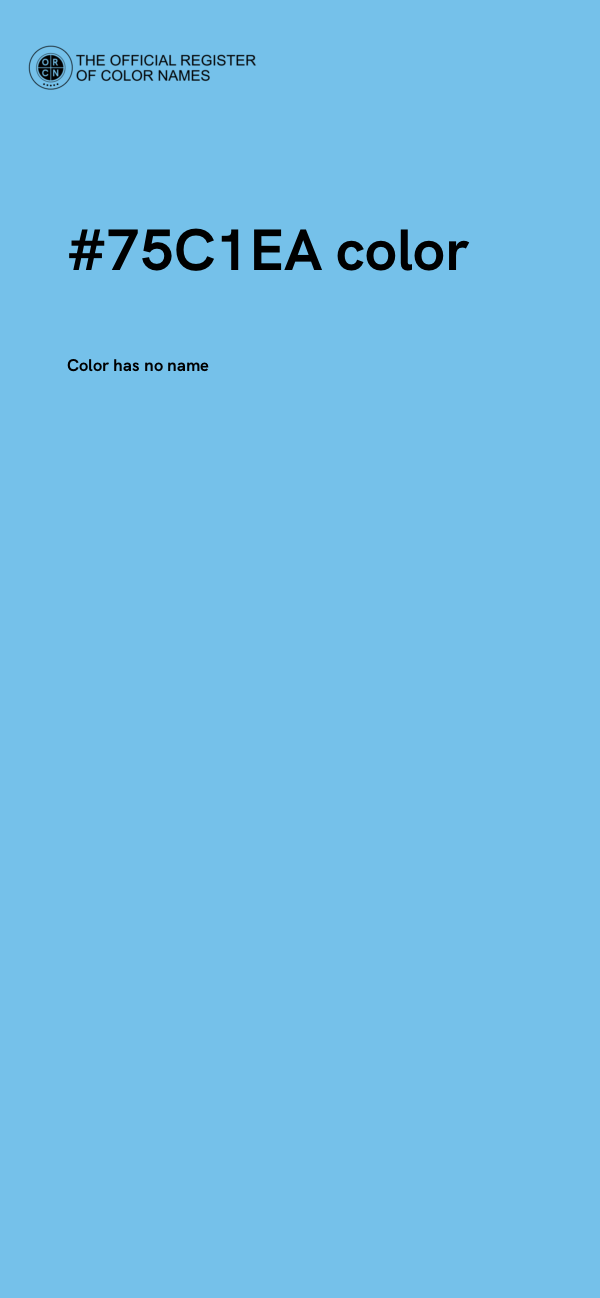 #75C1EA color image