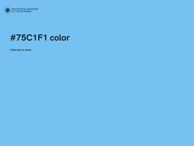 #75C1F1 color image