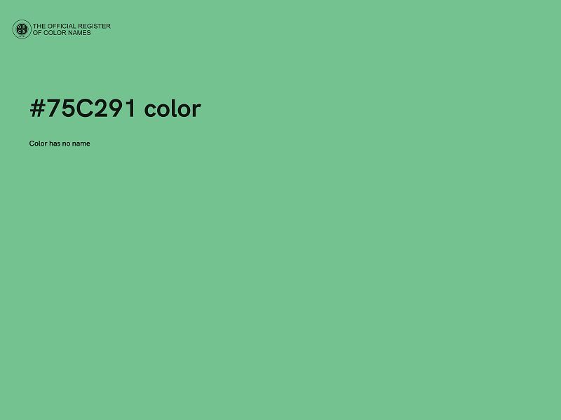 #75C291 color image