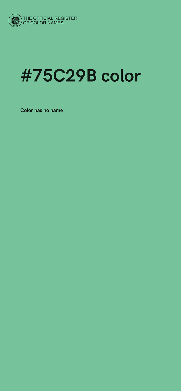 #75C29B color image