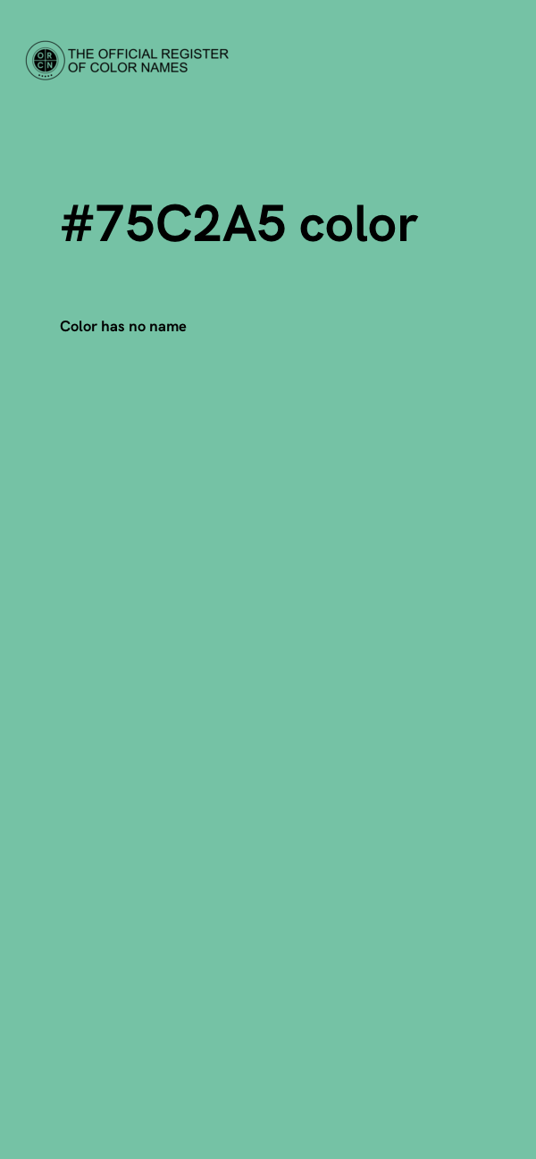 #75C2A5 color image