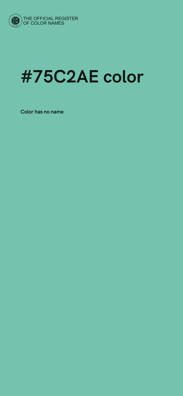 #75C2AE color image