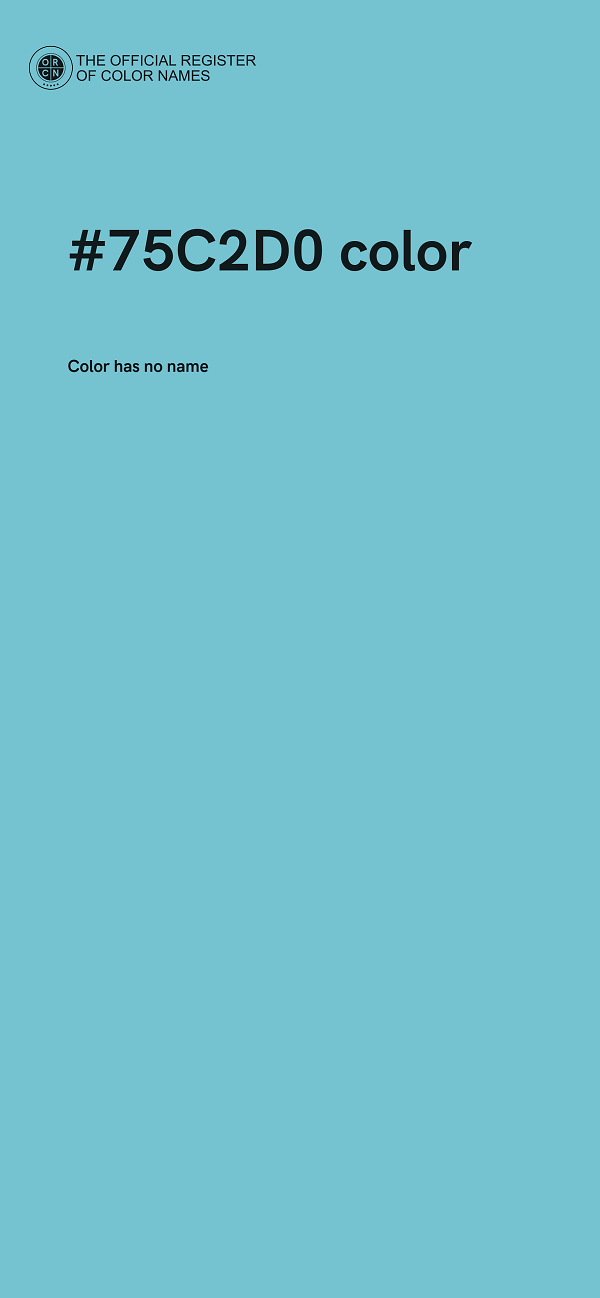 #75C2D0 color image