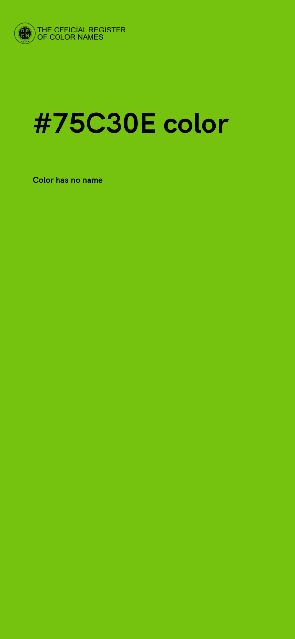 #75C30E color image