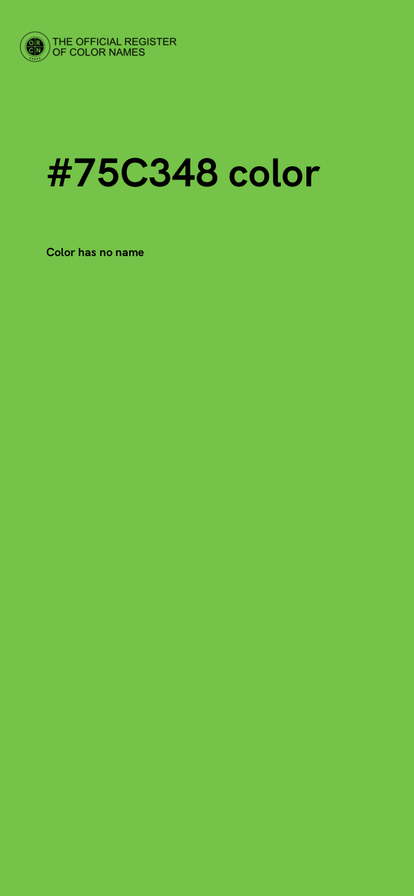 #75C348 color image
