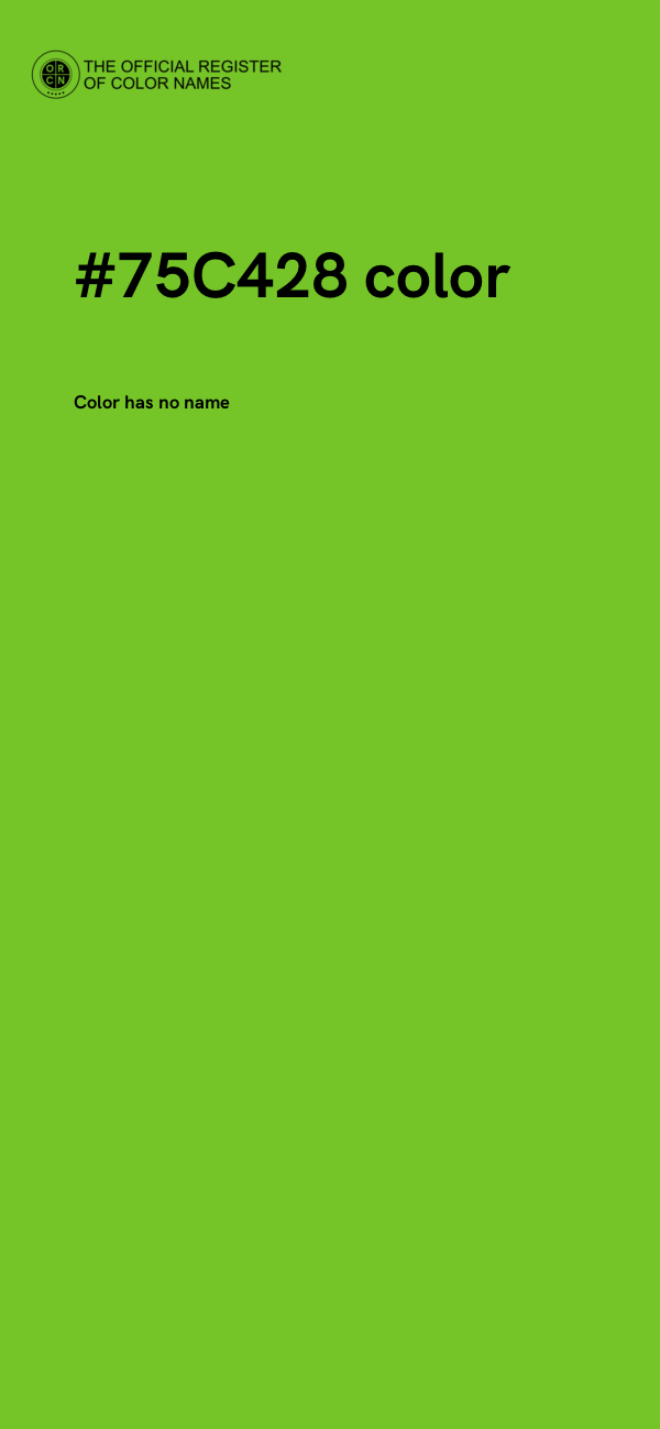 #75C428 color image
