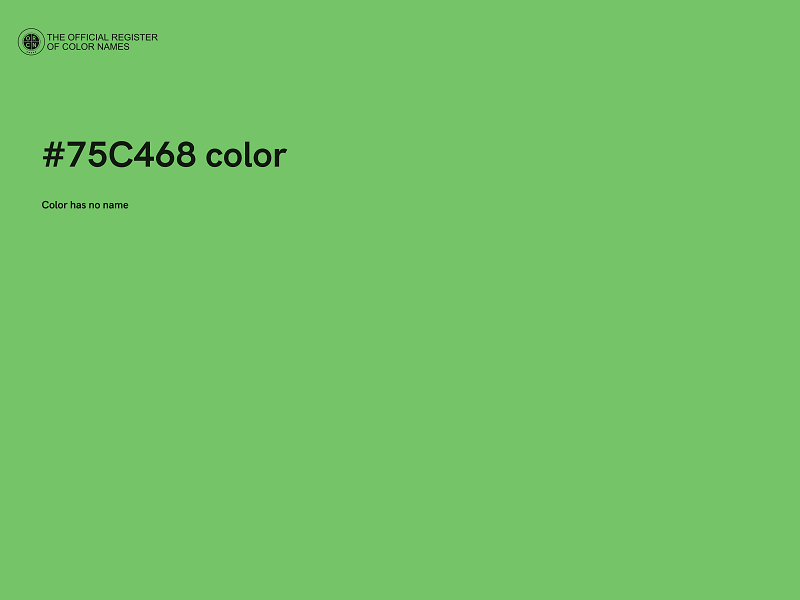 #75C468 color image