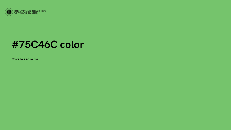 #75C46C color image