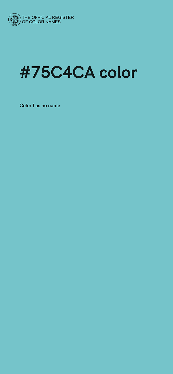 #75C4CA color image