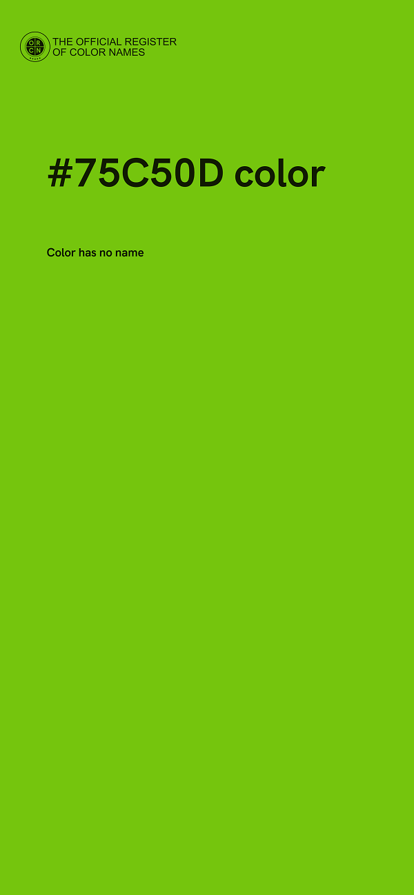 #75C50D color image