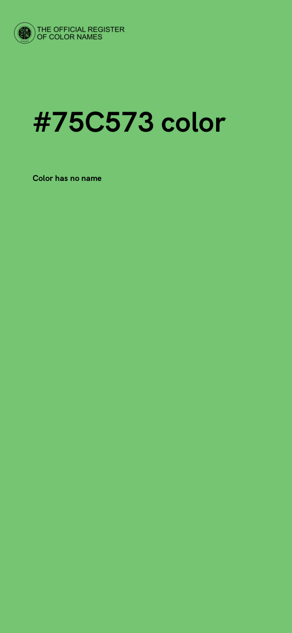 #75C573 color image