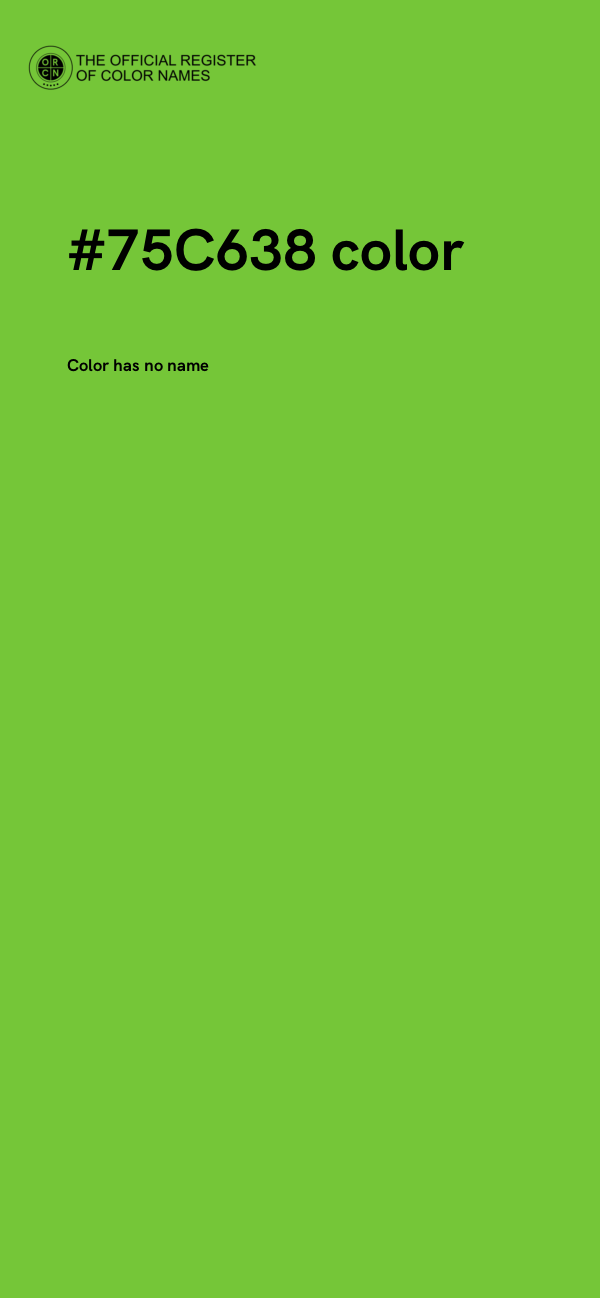 #75C638 color image