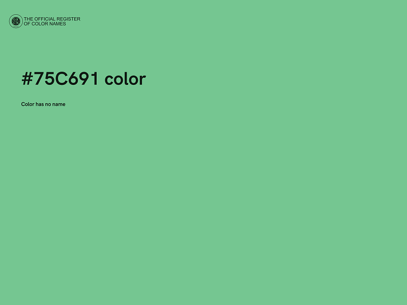 #75C691 color image