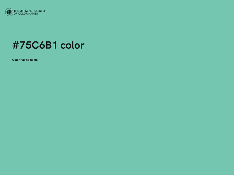 #75C6B1 color image