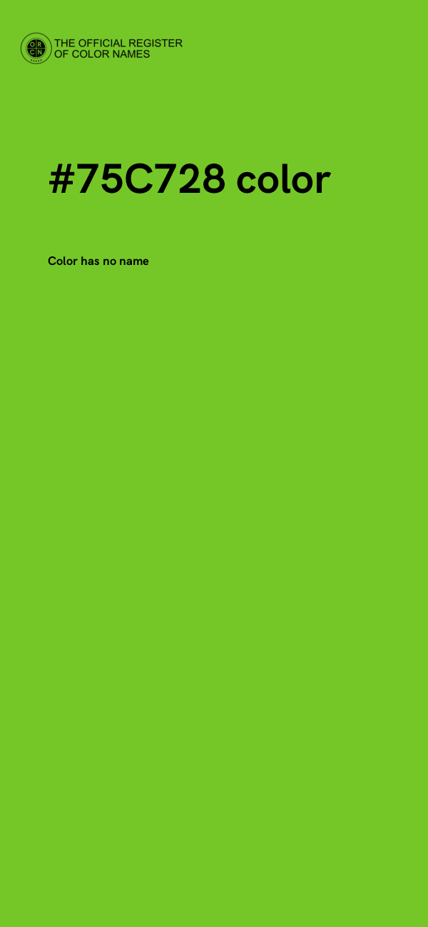#75C728 color image