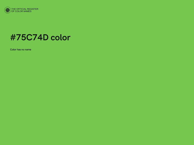 #75C74D color image