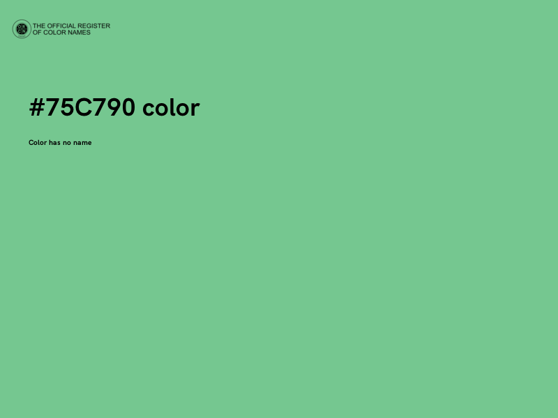 #75C790 color image