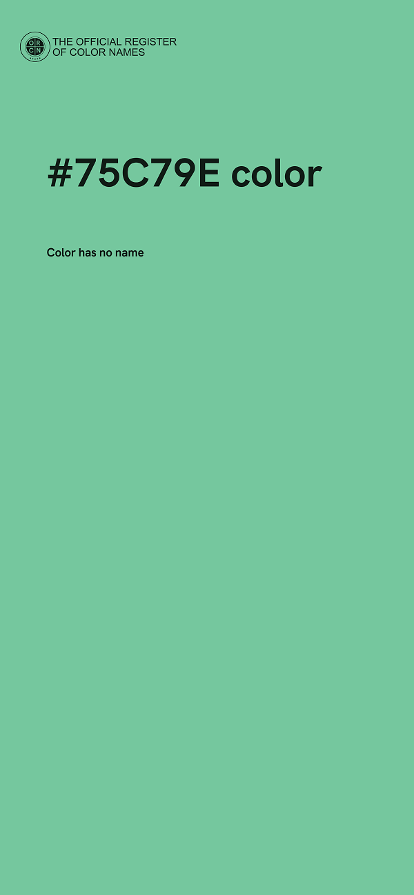#75C79E color image