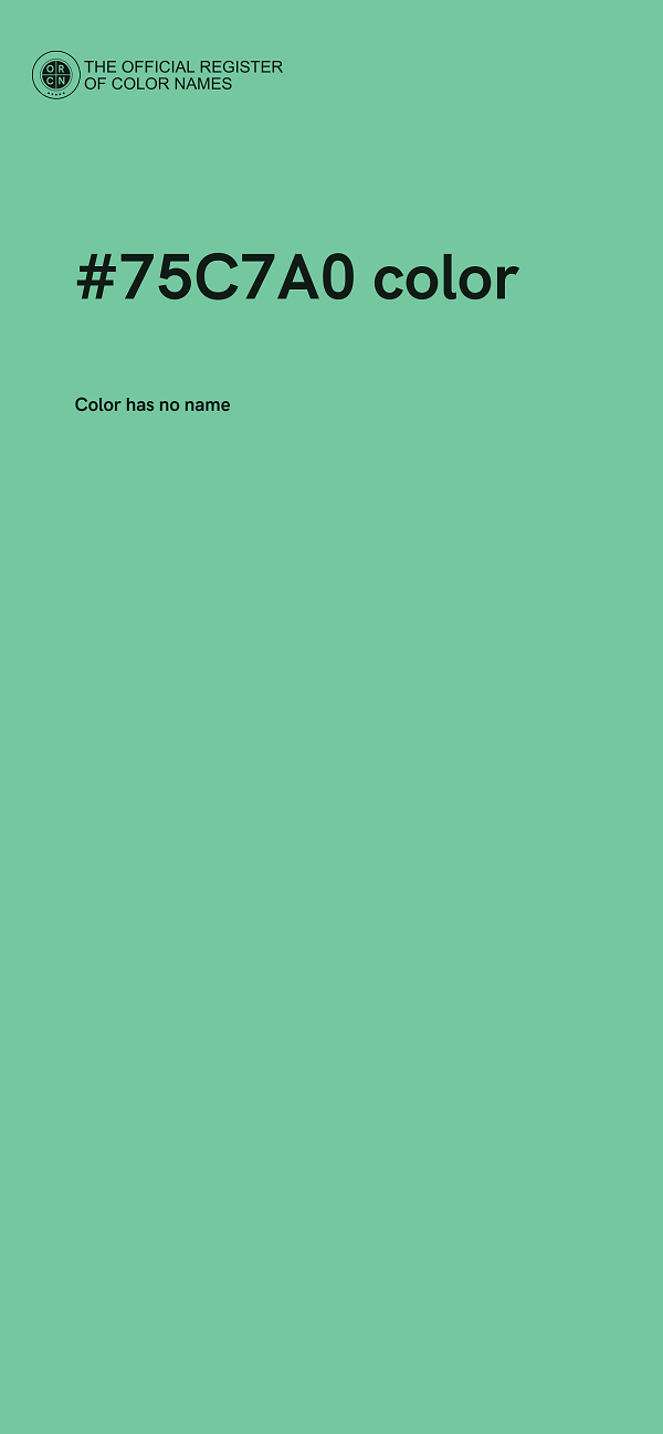 #75C7A0 color image