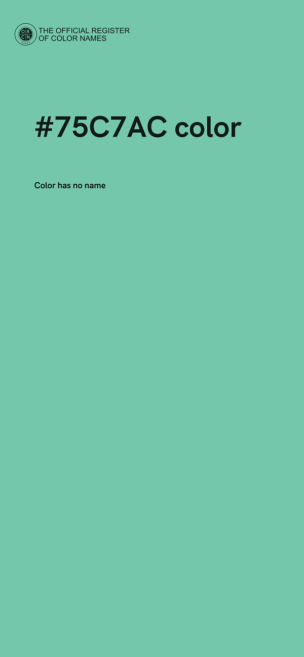 #75C7AC color image