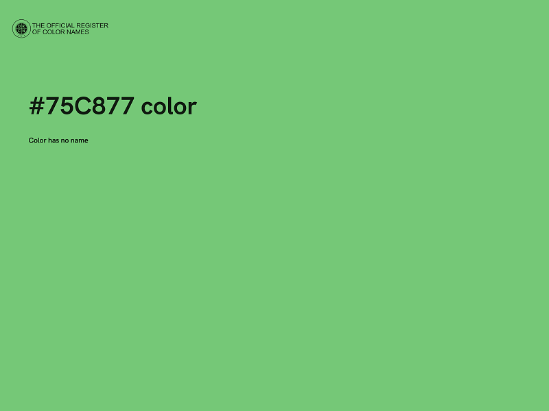 #75C877 color image
