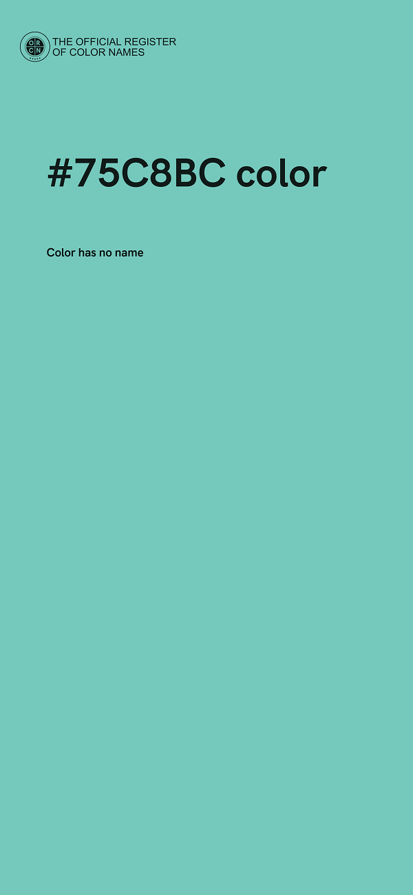 #75C8BC color image