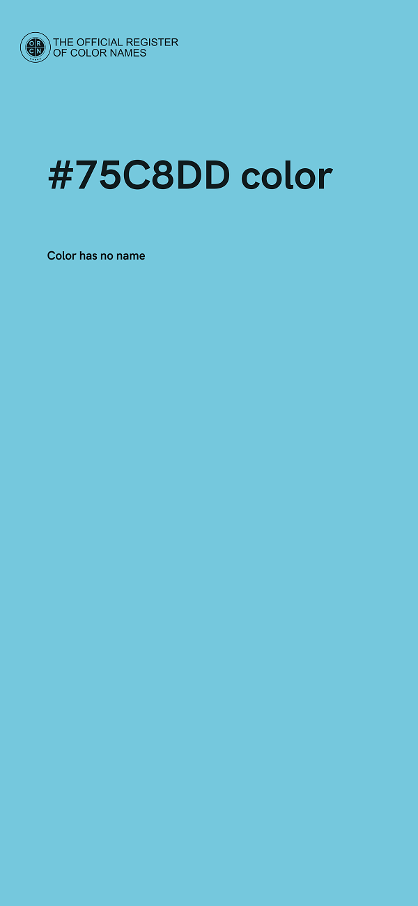 #75C8DD color image