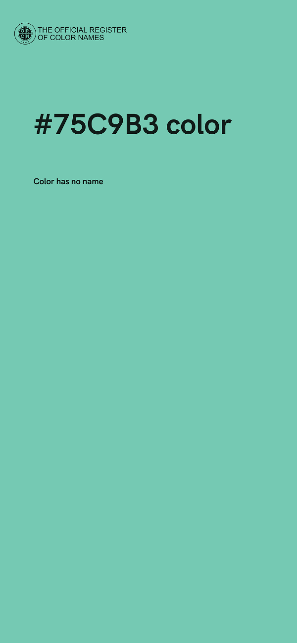 #75C9B3 color image