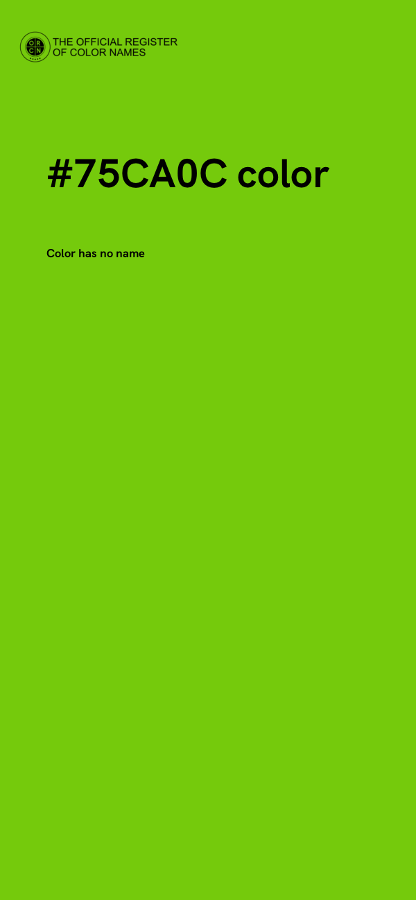 #75CA0C color image