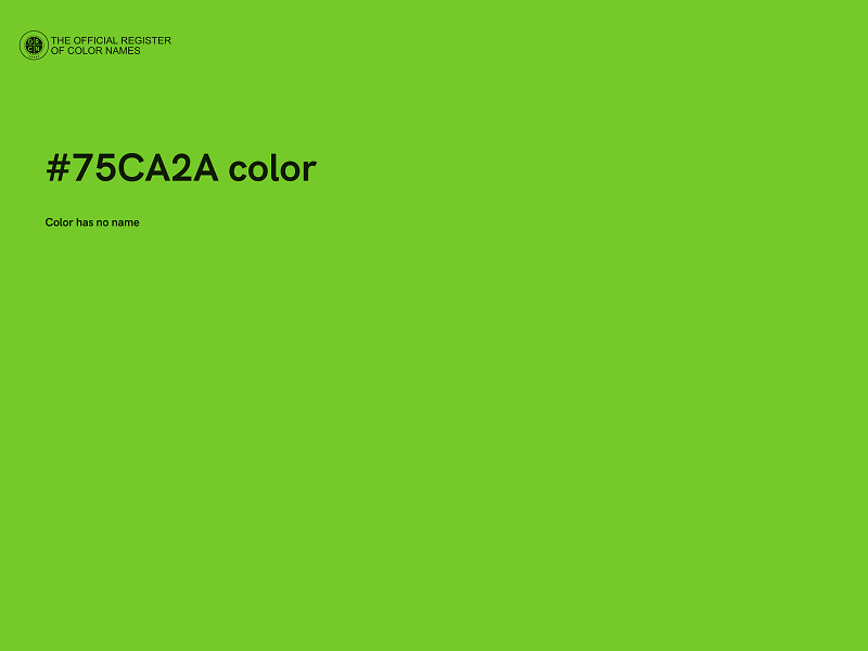 #75CA2A color image