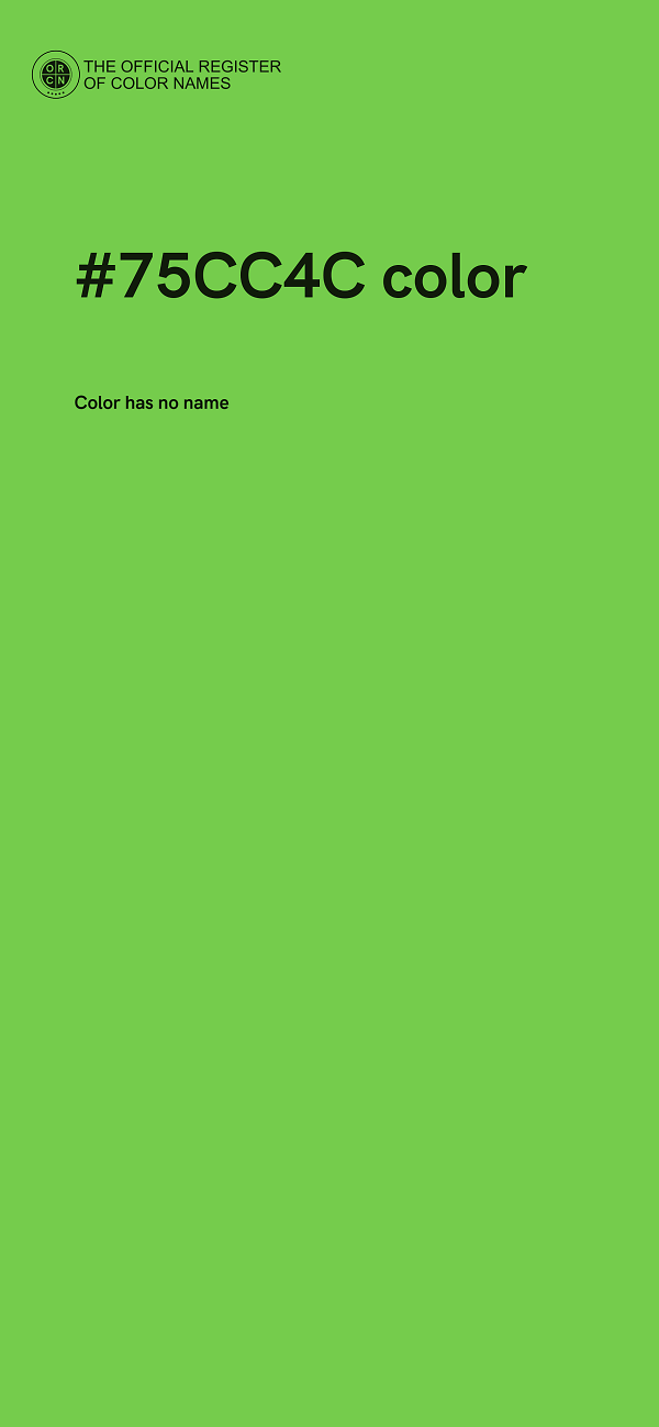 #75CC4C color image