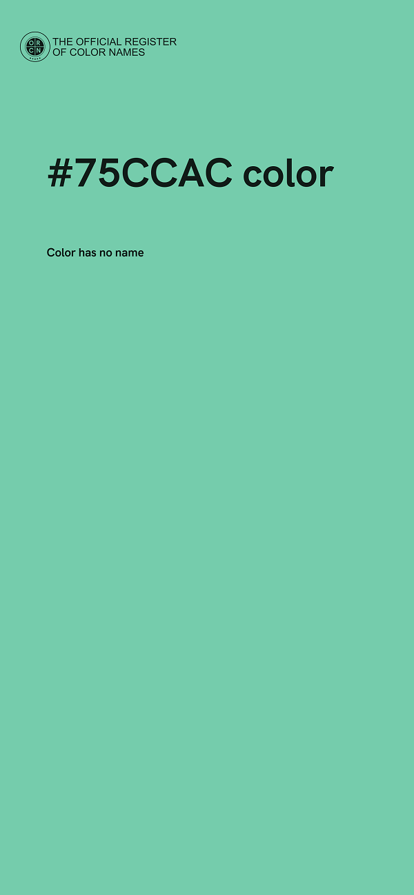 #75CCAC color image