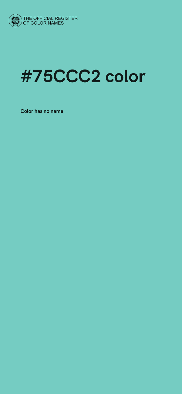 #75CCC2 color image