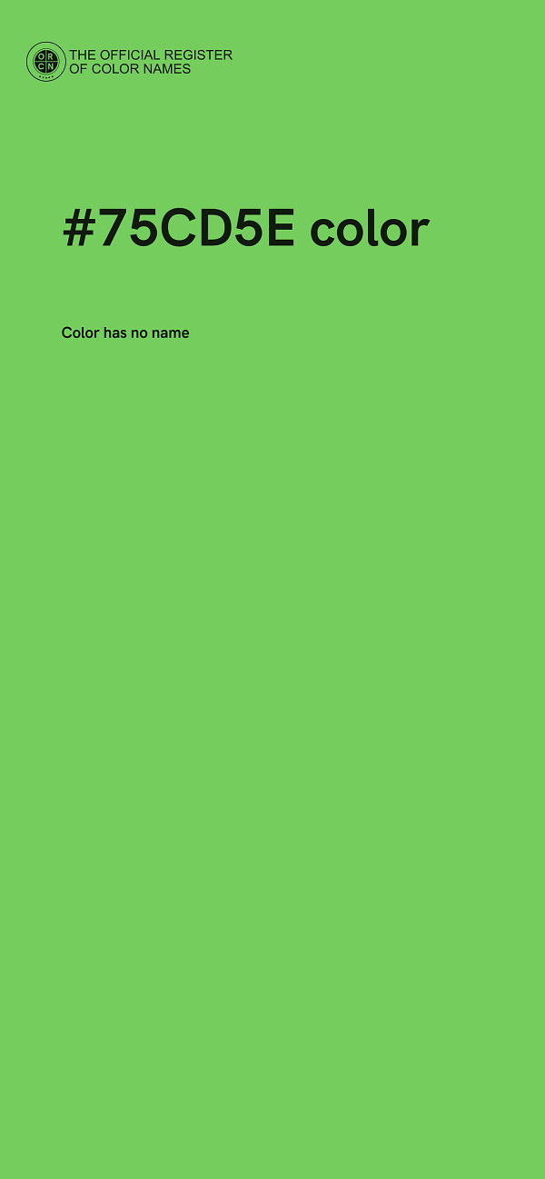 #75CD5E color image