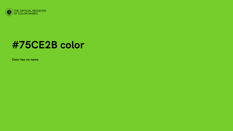 #75CE2B color image