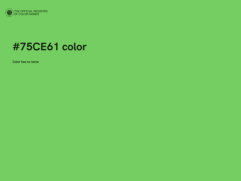 #75CE61 color image