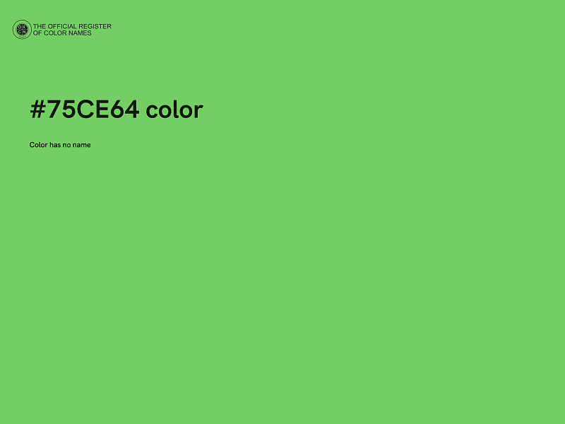 #75CE64 color image