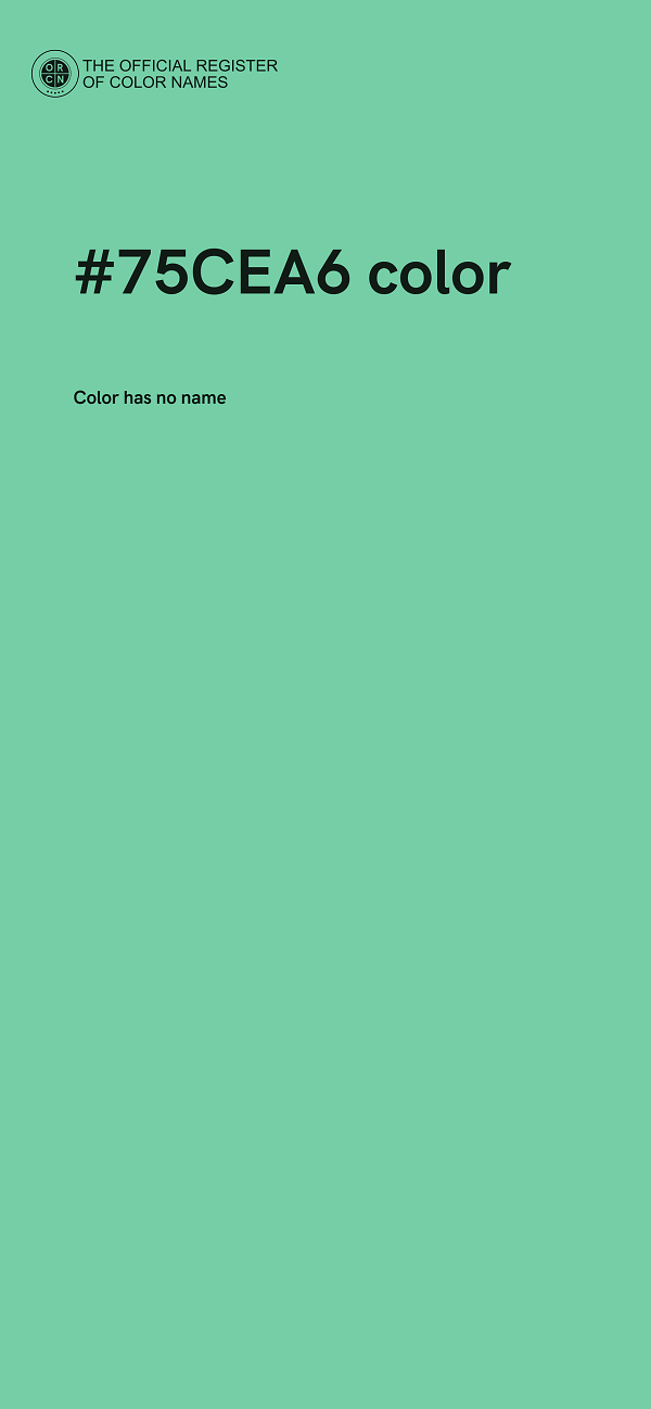 #75CEA6 color image