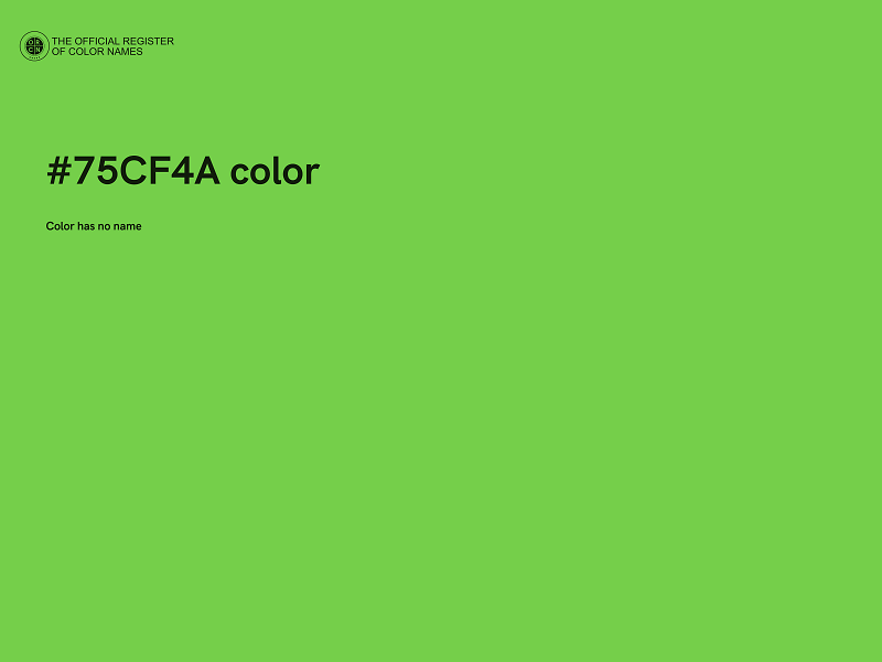 #75CF4A color image