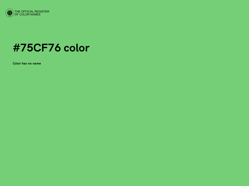 #75CF76 color image