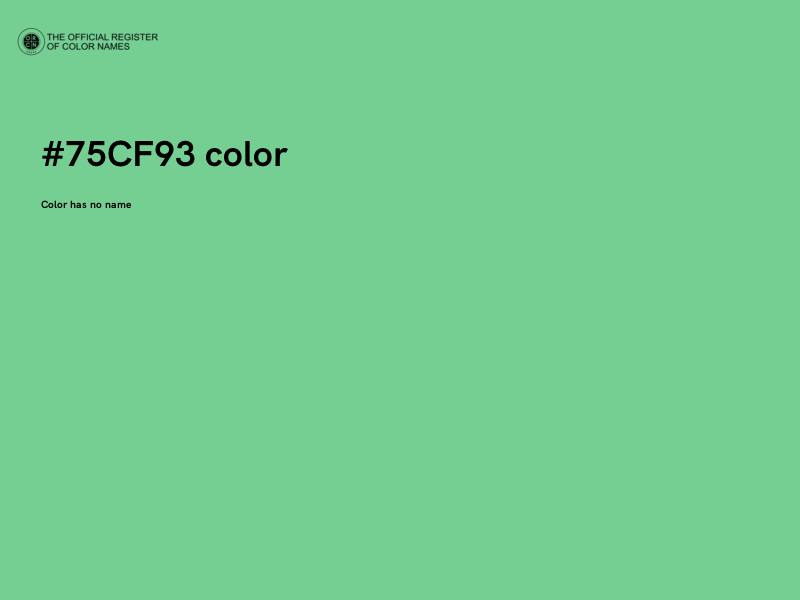 #75CF93 color image