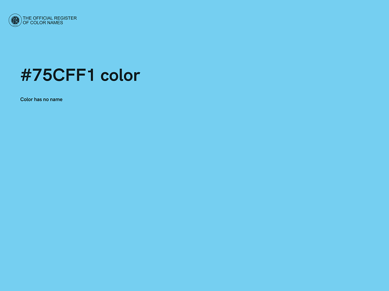 #75CFF1 color image