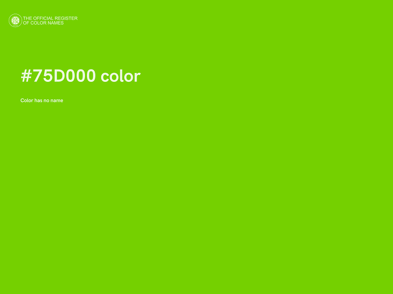 #75D000 color image