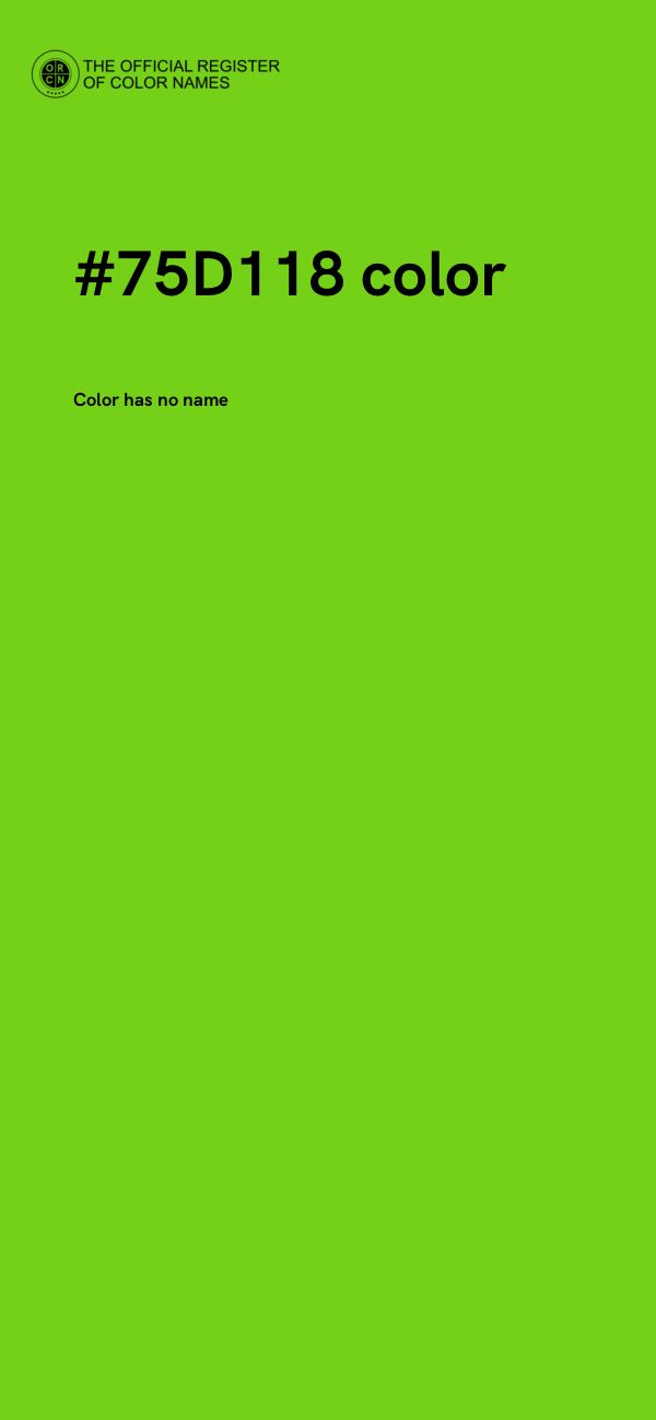 #75D118 color image