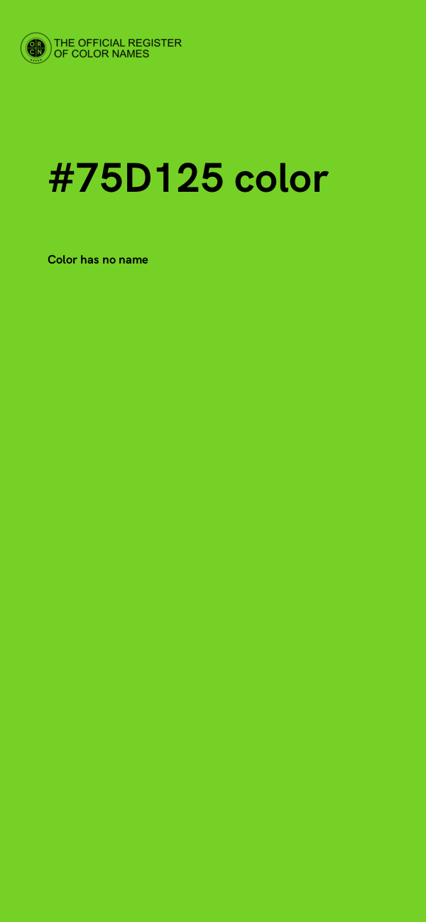#75D125 color image
