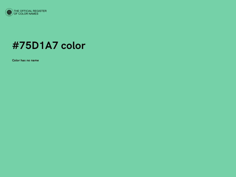 #75D1A7 color image