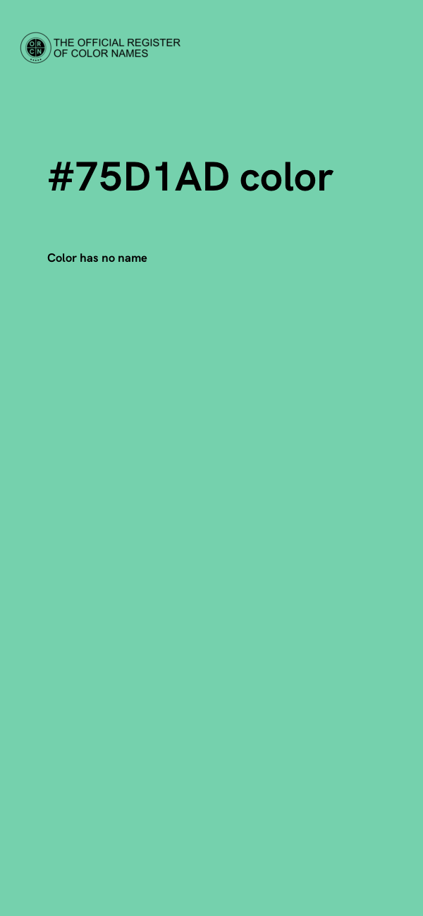 #75D1AD color image