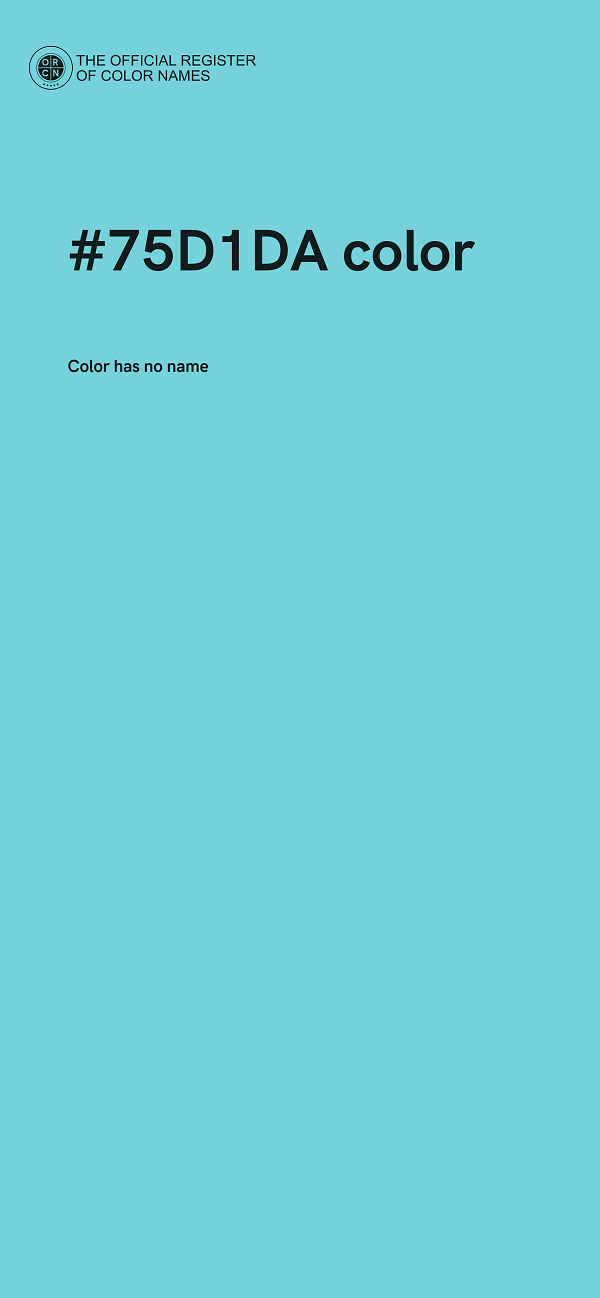 #75D1DA color image