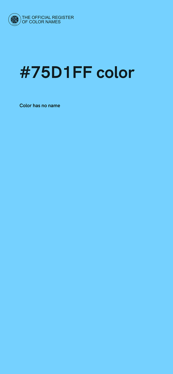 #75D1FF color image