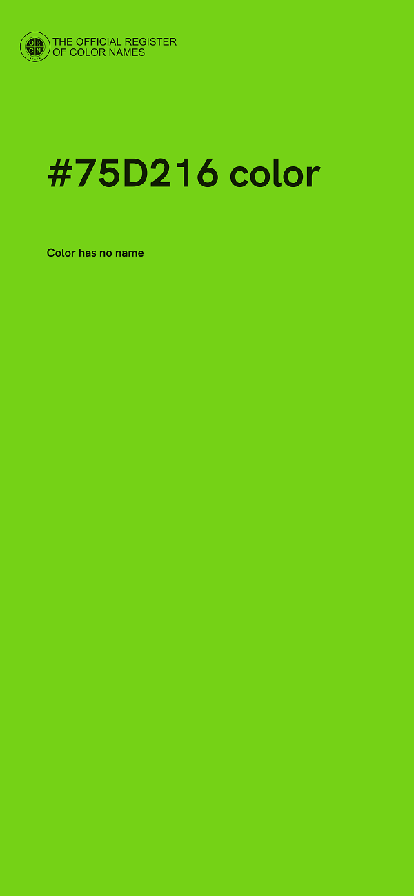 #75D216 color image